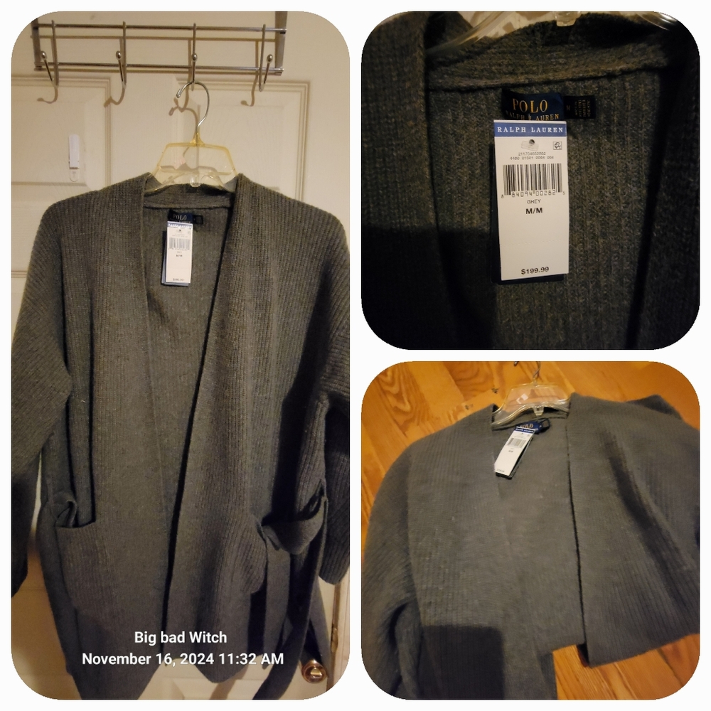 Ralph Lauren sweater coat NWT
